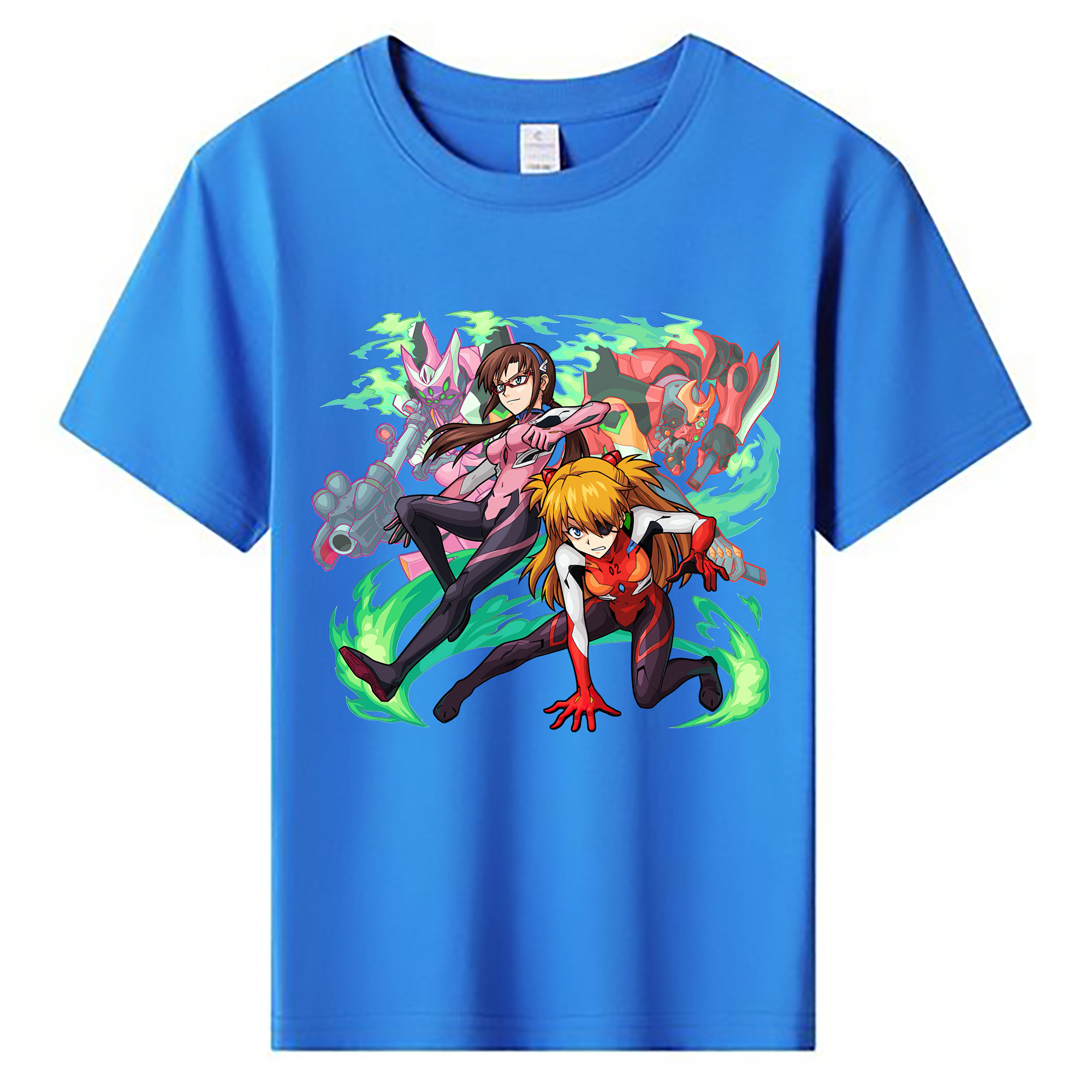 （画像用） EVA 新世紀エヴァンゲリオン 綿100％キッズTシャツ（フロントプリント）